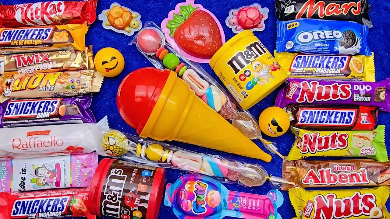 Satisfying Video Unboxing GIANT Rainbow Lollipop Candy with Yummy Sweets Cutting ASMR