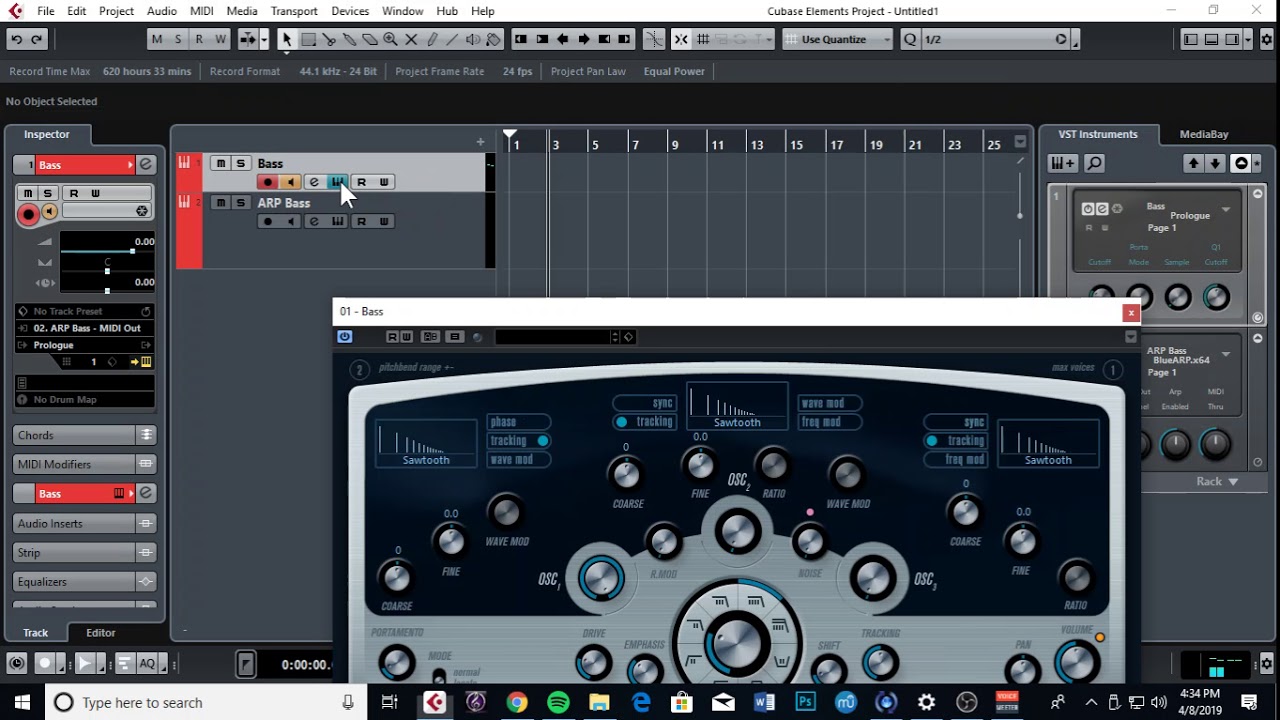 BLUE ARP Tutorial-bass line