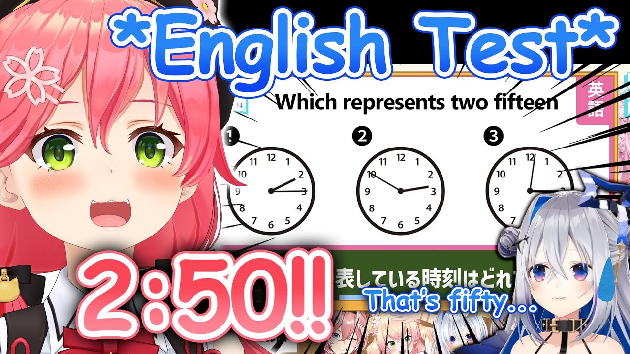 Hologirls Took The English Test But The Answer Was Too ELITE...【Hololive】【Eng Sub】