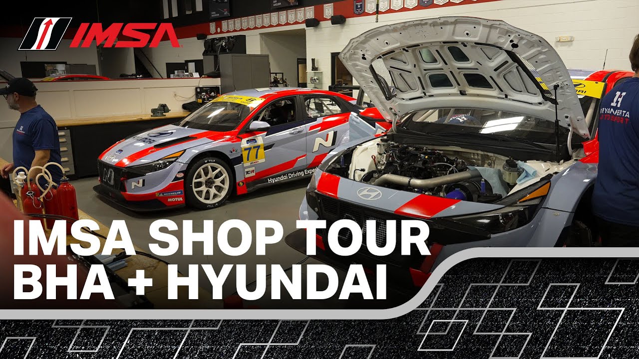 Bryan Herta Autosport + Hyundai Shop Tour | IMSA Behind the Scenes | Indianapolis, IN