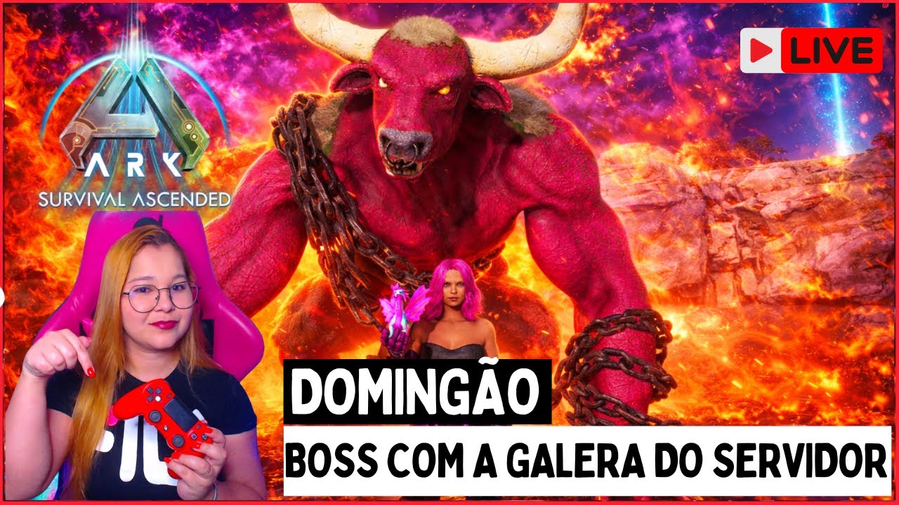🔥ARK ASCENDED🔥 - dia de Boss com a galera🏹🦖 !discord !servidor !pix