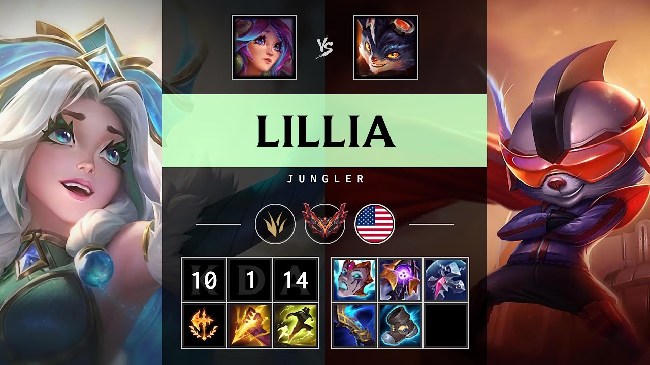 Lillia Jungle vs Rumble: Godlike - NA Grandmaster Patch 25.S1.2