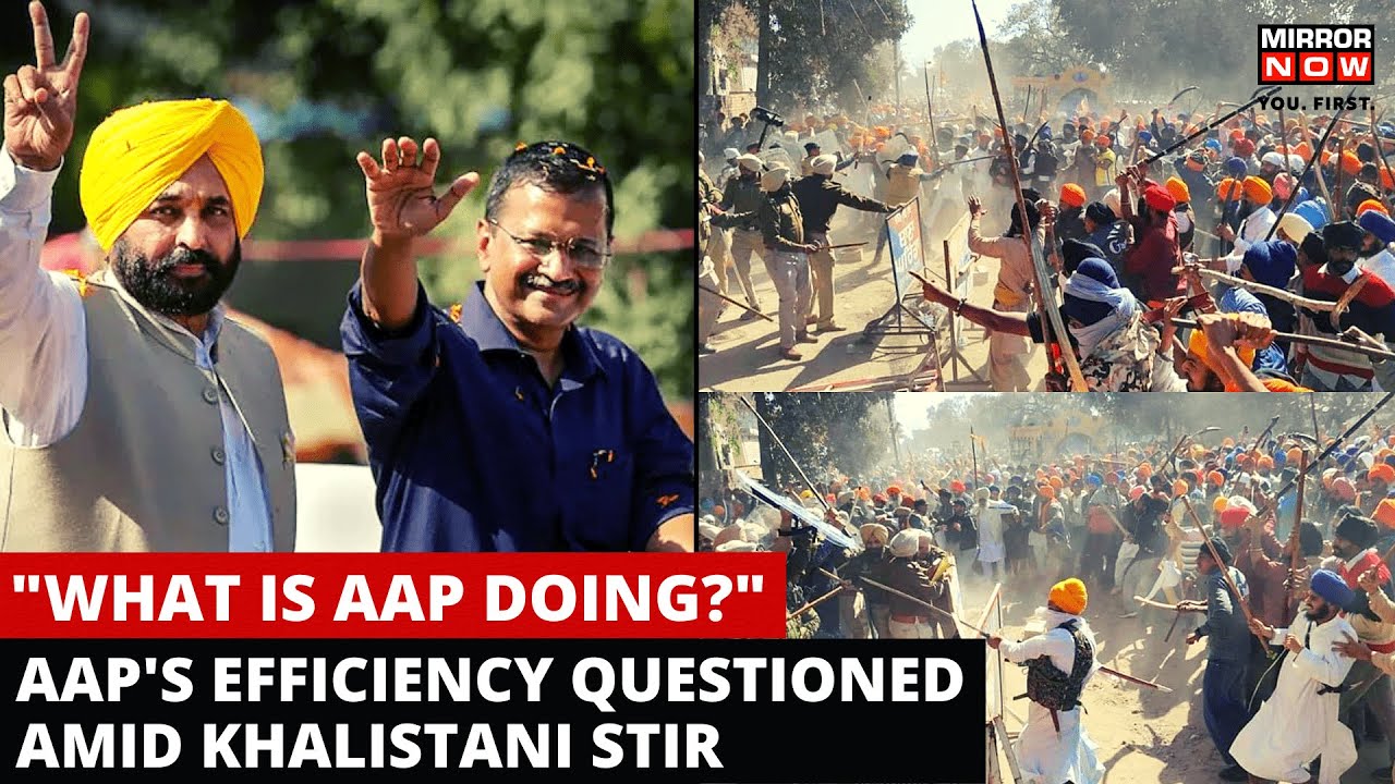 Khalistanis Cause Stir in Punjab | Opposition Parties Question Aam Aadmi Party's Efficiency