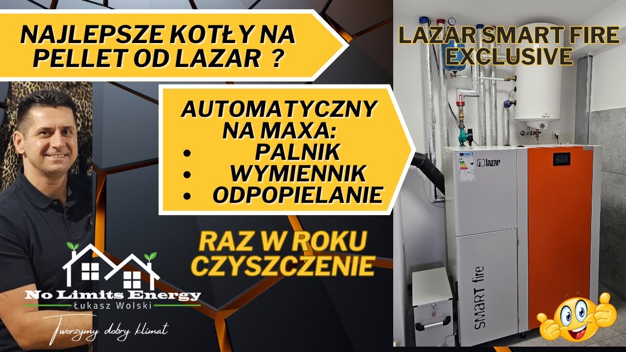 🔥Lazar SmartFire Exclusive MAX Automatyczny kocioł na pellet #kociołnapellet