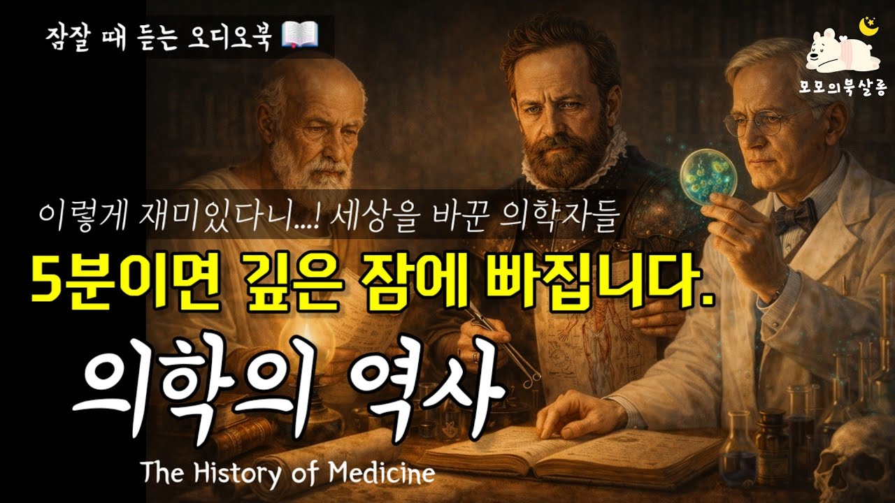 깊은밤 수면을 위한『이야기로 듣는 의학의 역사』조용한 오디오북 📖 _ 책읽어주는여자 _ 잠잘때듣는 의대 의학역사_ 모모의북살롱 