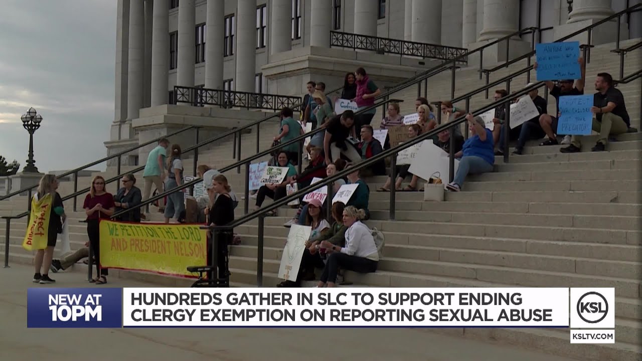 Group gathers to rally against Utah's clergy reporting exemption