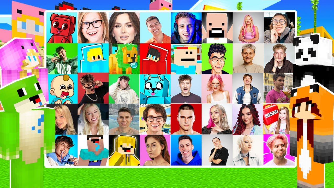 OCENIAMY 50 YOUTUBERÓW w Minecraft!