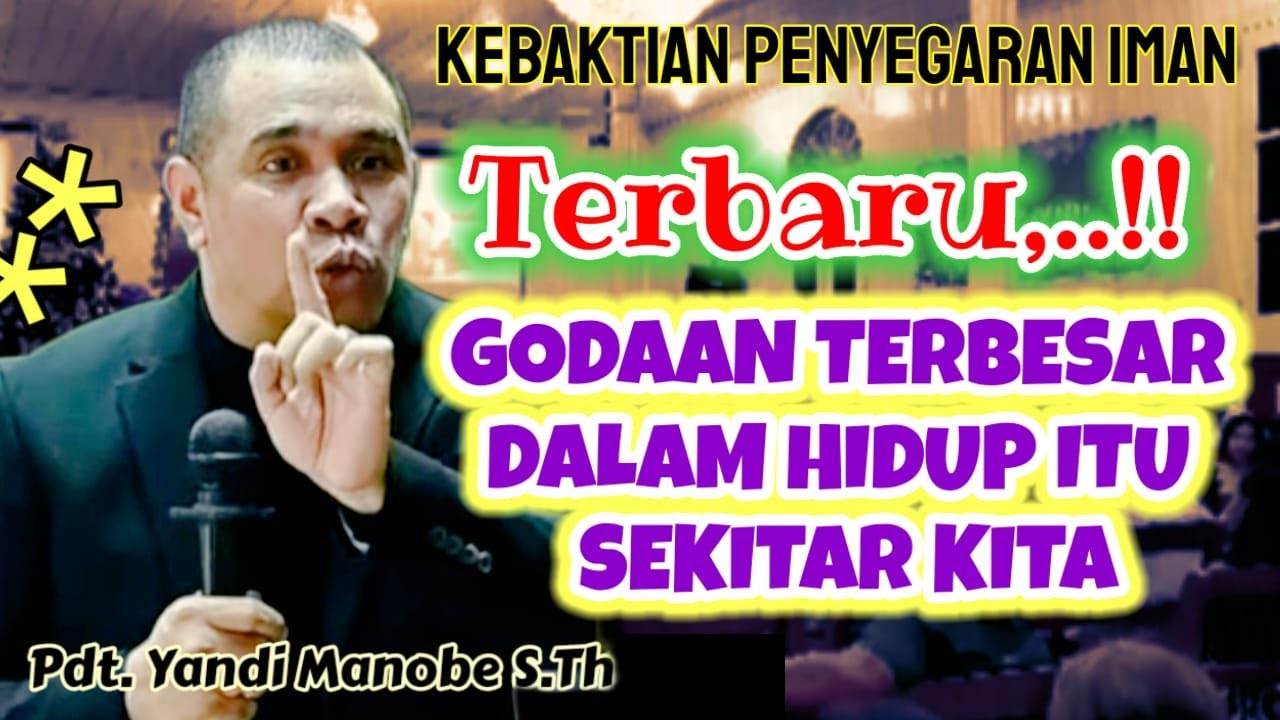 TERLUCU🤣, COBAAN DARI ORANG TERDEKAT DAN LINGKUNGAN, PDT. YANDI MANOBE S.TH