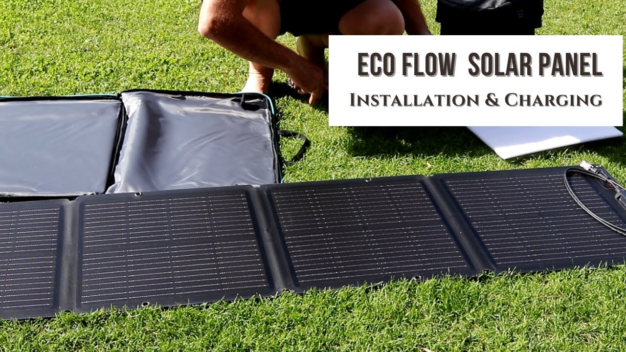 Солнечная панель EcoFlow 110 Вт — установка и зарядка EcoFlow Delta