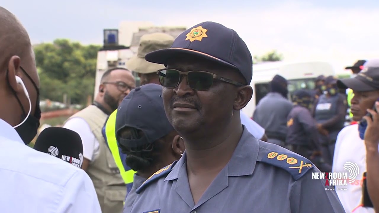 Gauteng Police Commissioner leads a raid at an informal settlement next to Eldorado Park