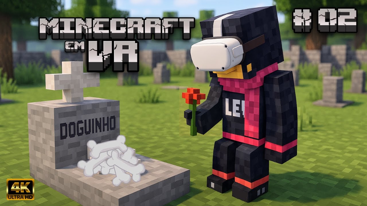 Minecraft VR #02 Comecei escavando e terminei chorando 💔