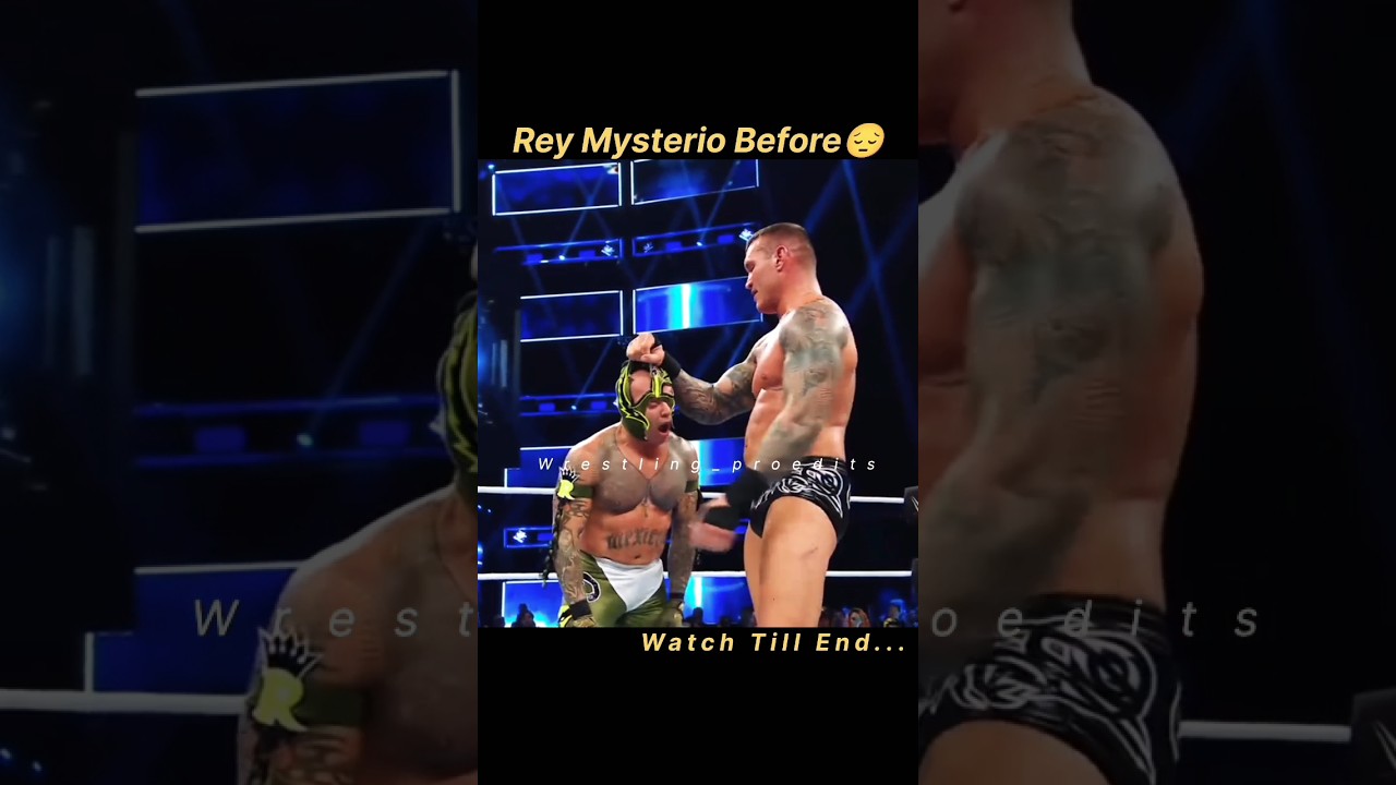 Rey Mysterio VS Randy Orton😱 #beforeandafter #youtubeshorts #wwe #wrestling #viral