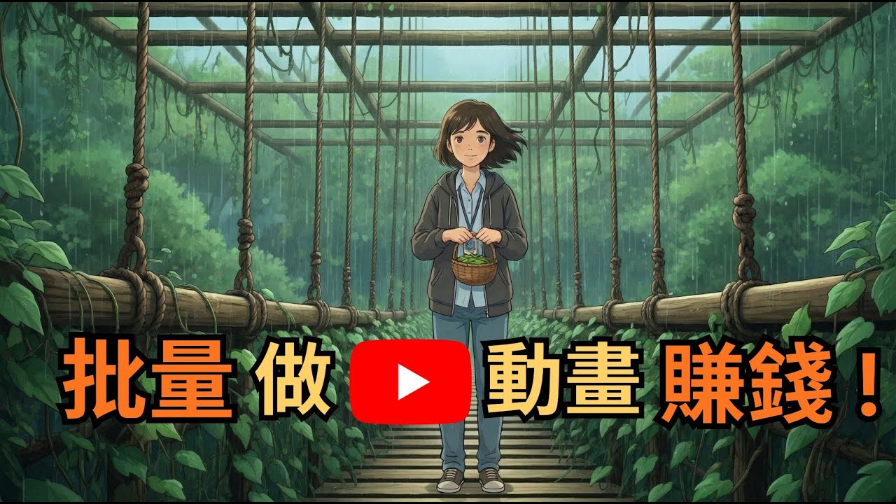 【AI教學】(廣東話) EP6 - 批量做吉卜力風動畫賺錢 ! 免費高清無水印秘技大公開 ！