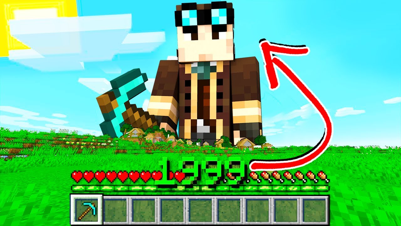 MINECRAFT MA DIVENTO PIÙ GRANDE A OGNI LIVELLO!!