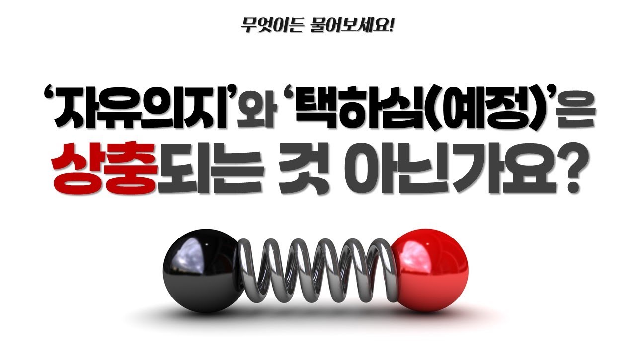 '자유의지' 와 '택하심(예정)' 은 상충되는 것이 아닌가요?_Joshua Yun(윤경원)_갈보리침례교회_[표준킹제임스성경]