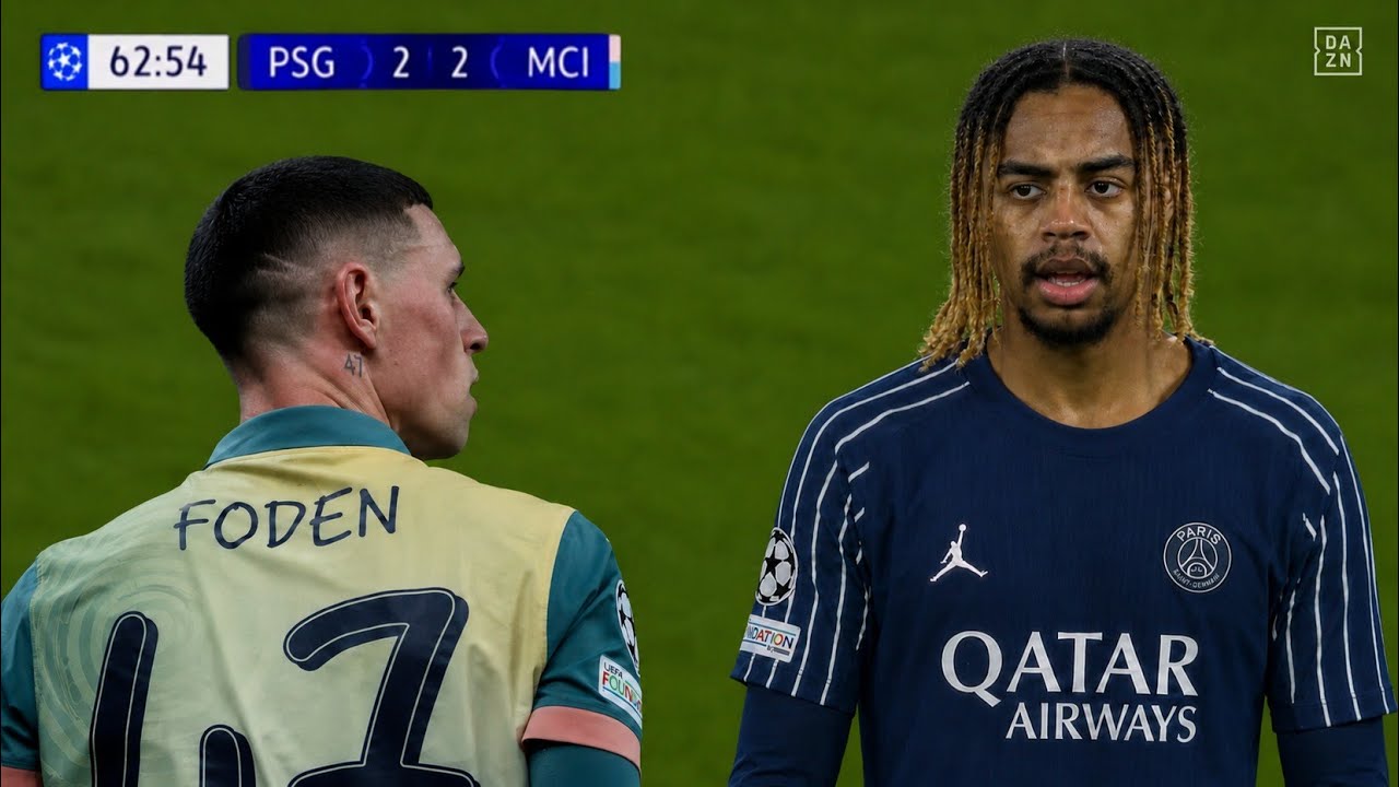 Bradley Barcola vs Man City in The Champions League | Liverpool Target 🔴