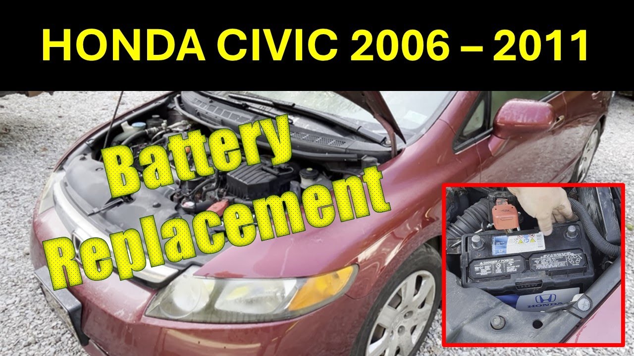 Замена аккумулятора Honda Civic 2006-2011 (8-е поколение). Легко сделать своими руками.