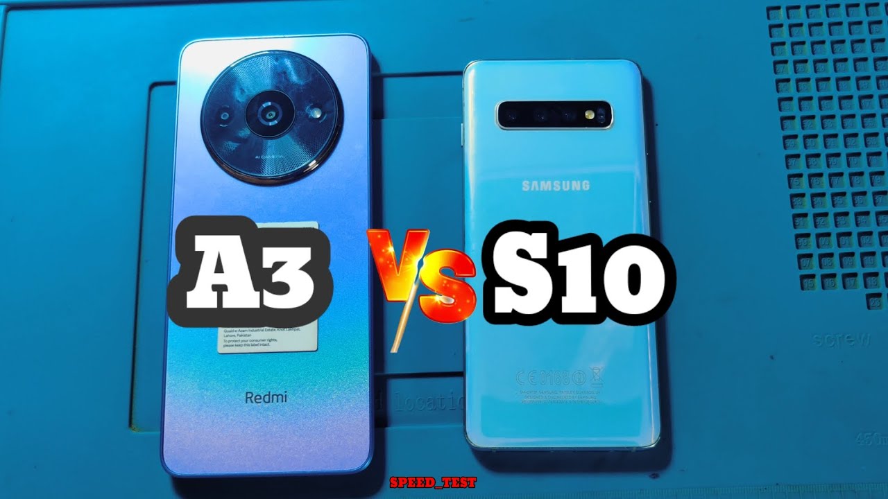 redmi a3 vs s10 || speed test