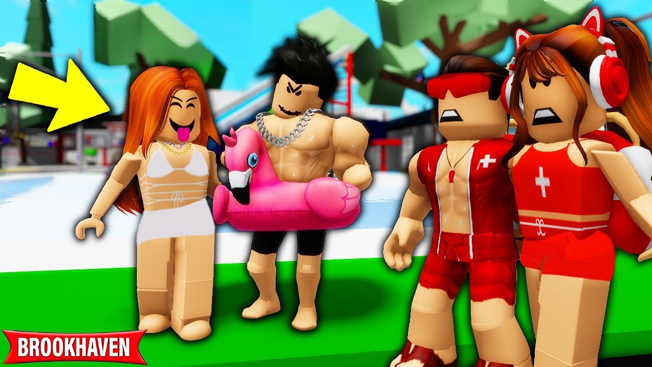 ESPIONAMOS um CASAL APAIXONADO sendo SALVA-VIDAS e ISSO ACONTECEU... BROOKHAVEN RP Roblox