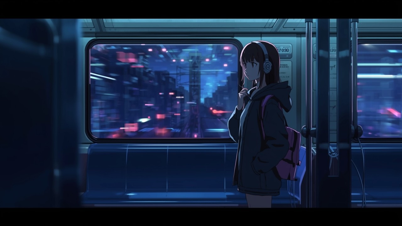 Last Train Home 🌃 1 Hour Soft Night Lo-fi Beat to Relax / Study / Think