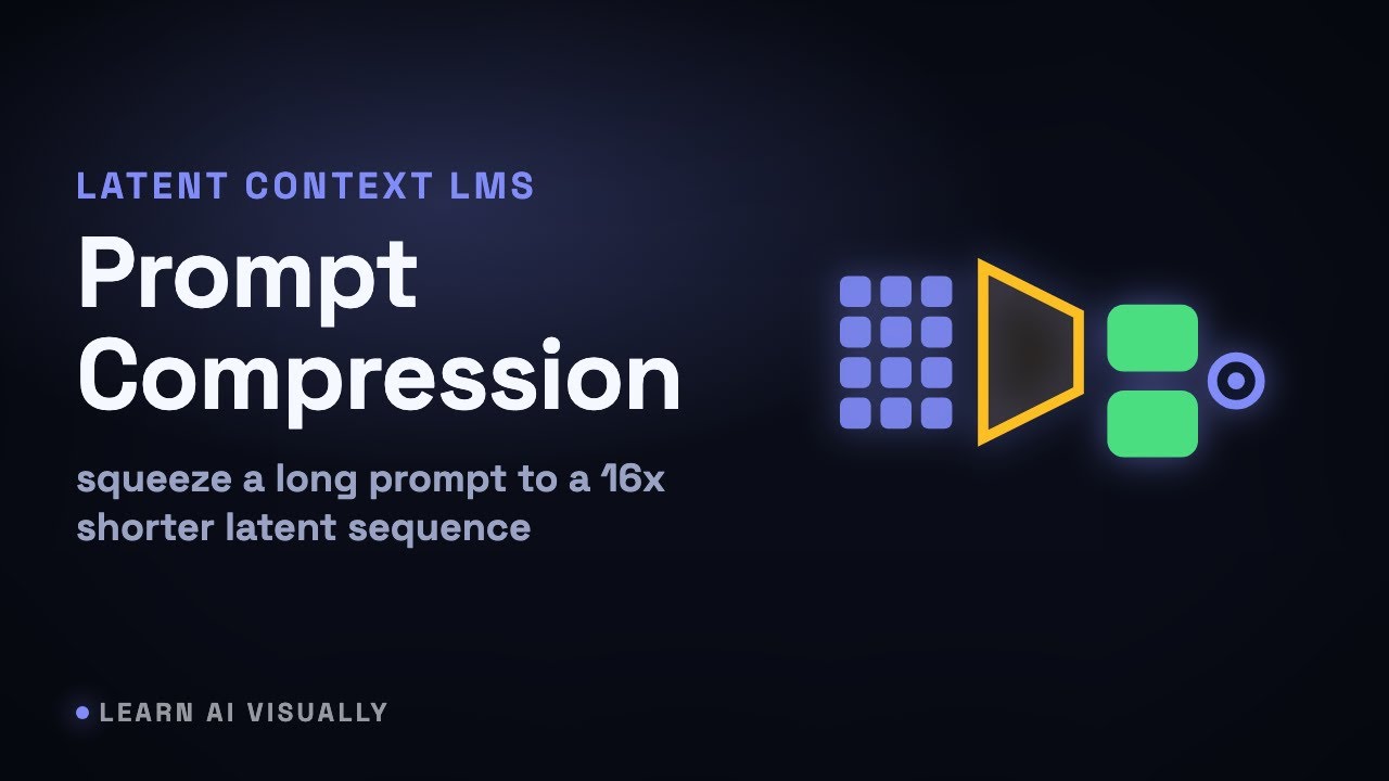 Latent Context LMs compress prompts 16x &mdash; Encoder-decoder prompt compression