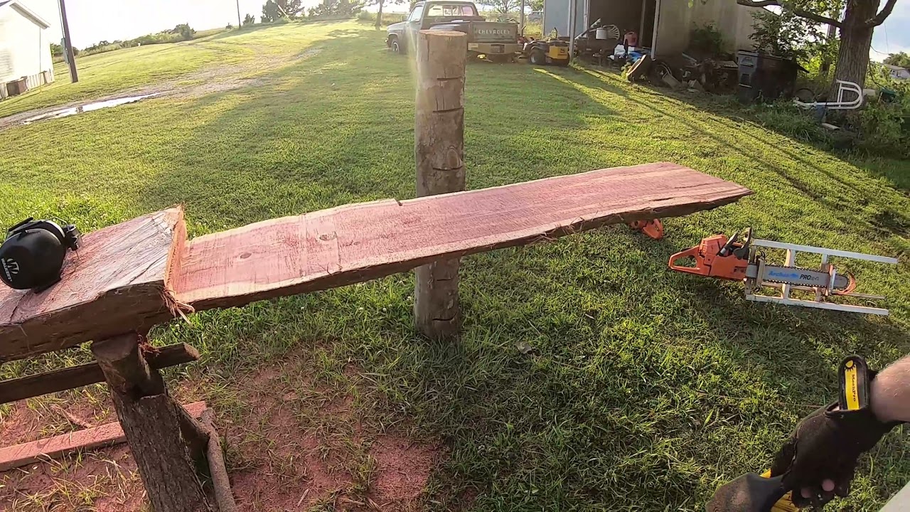 Milling cedar slabs for a Project #55