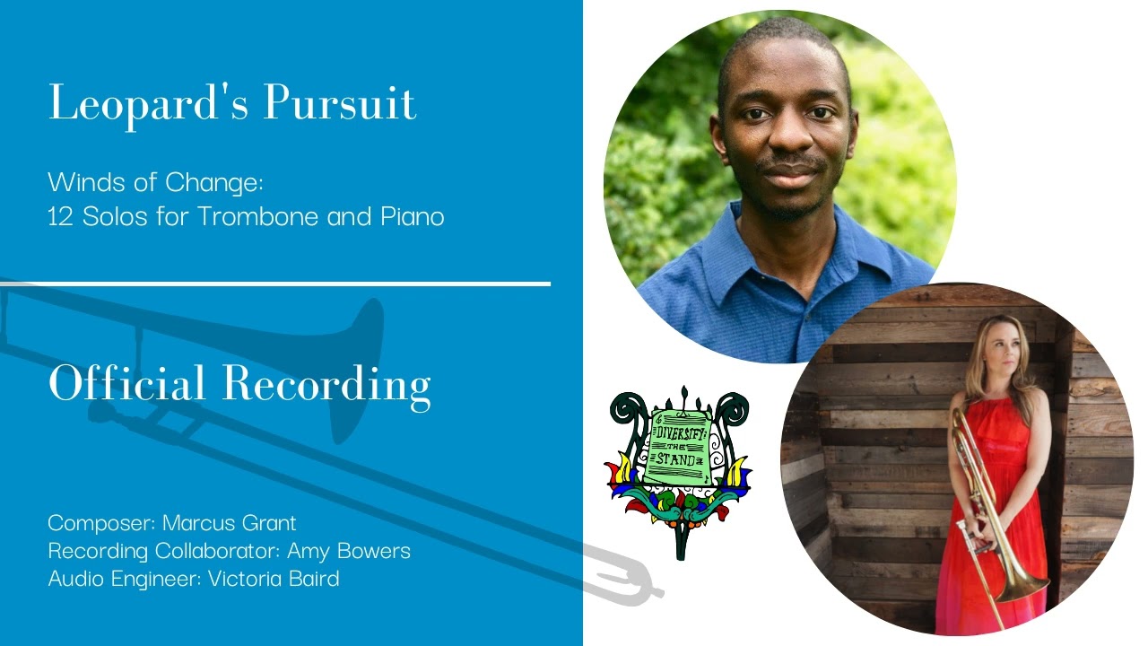'Leopard's Pursuit,' for Trombone and Piano, by Marcus Grant