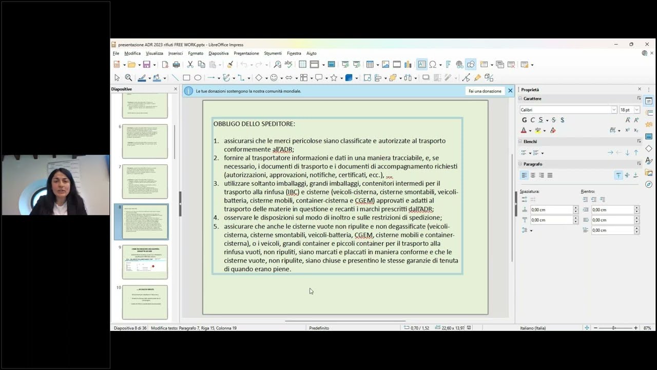 Webinar 'Le novità sulla normativa ADR per il trasporto delle merci e dei rifiuti pericolosi'