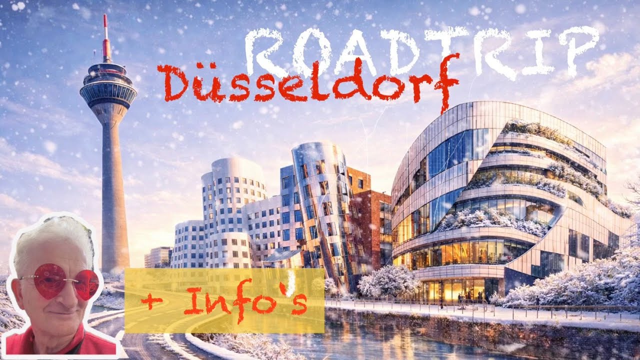 2026-01-29 Düsseldorf, Architektur im Medienhafen und Fernsehturm