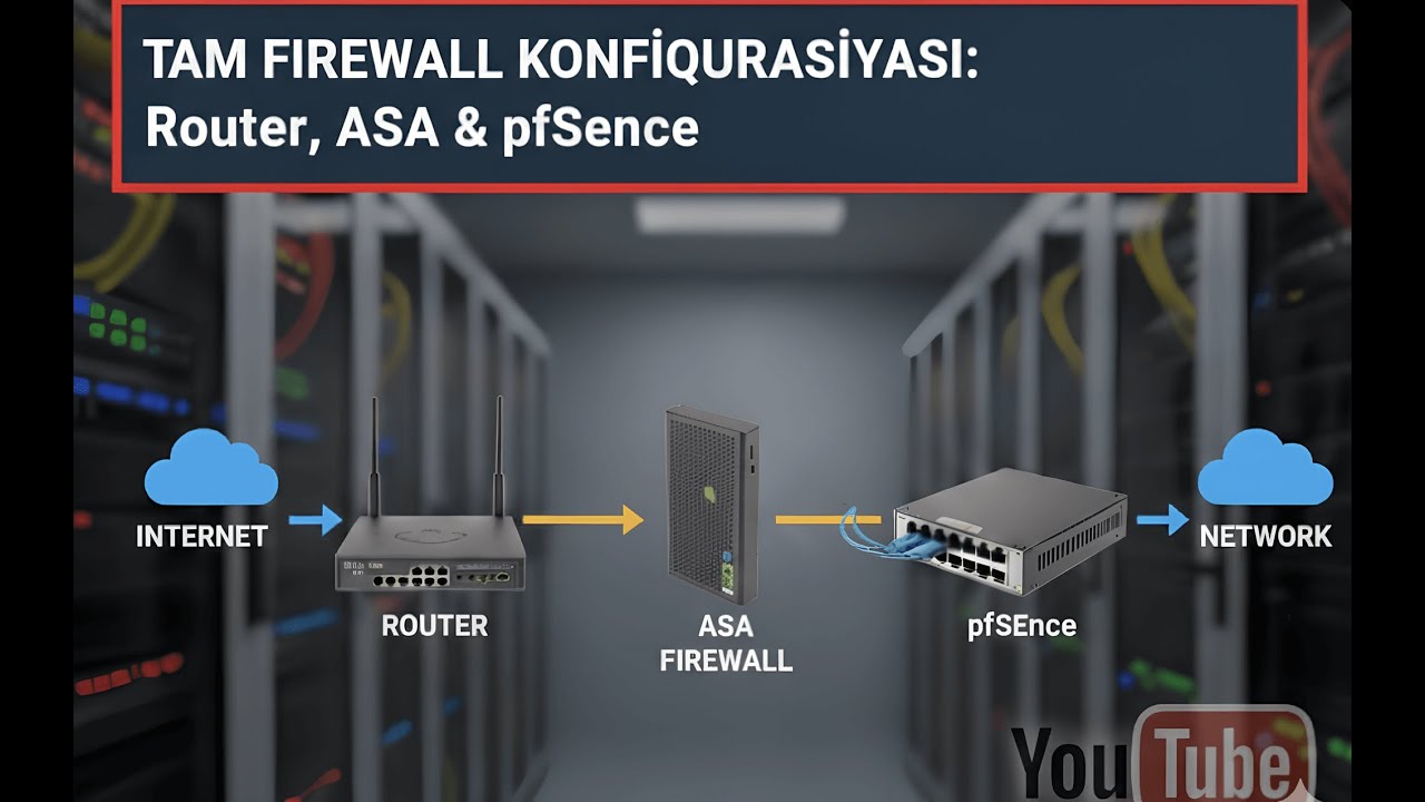 Router, ASA və pfSense ilə Tam Firewall Konfiqurasiyası | NetSecLab