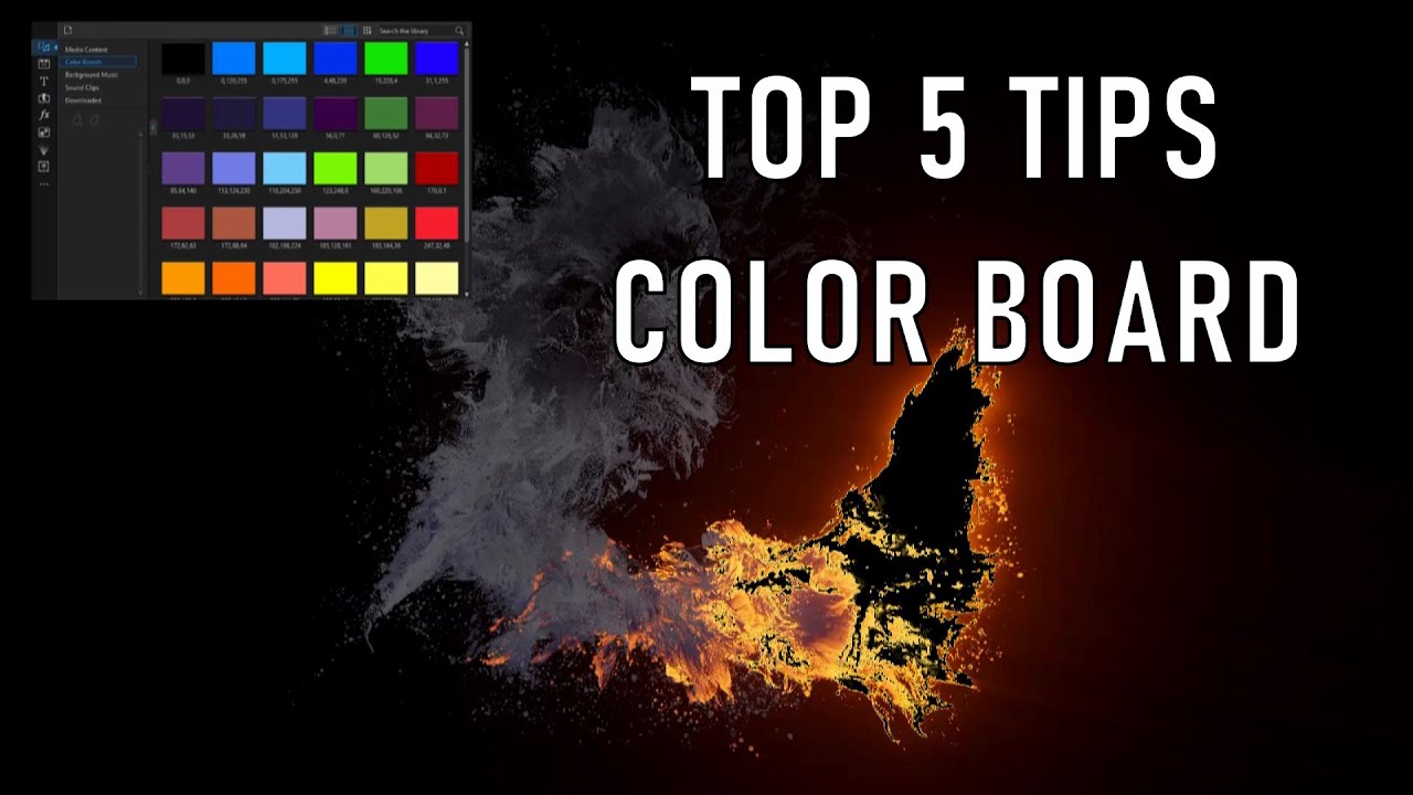 🎥 Top 5 tips on How to use Color Boards | PowerDirector 19(365) Tutorial