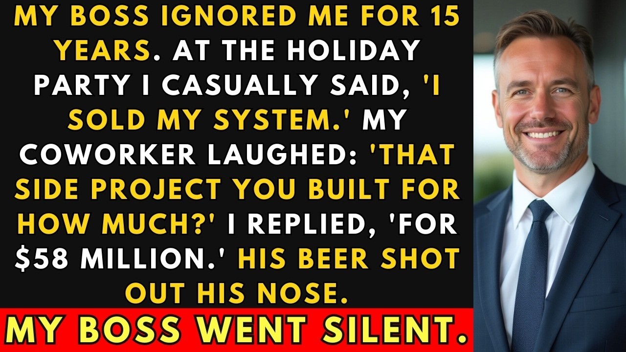 My Boss Ignored Me For 15 Years. At The Holiday Party, I Said: 'I Sold It For $58M.'