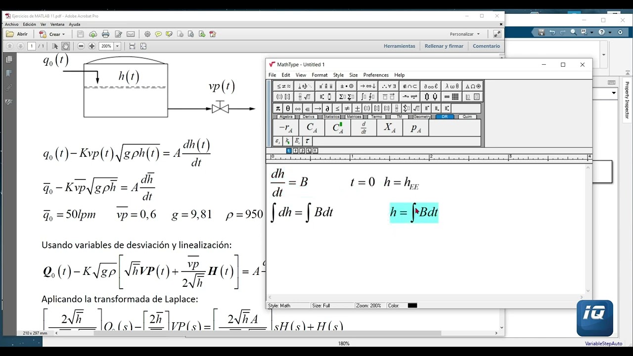 MATLAB Simulink: ecuaciones diferenciales