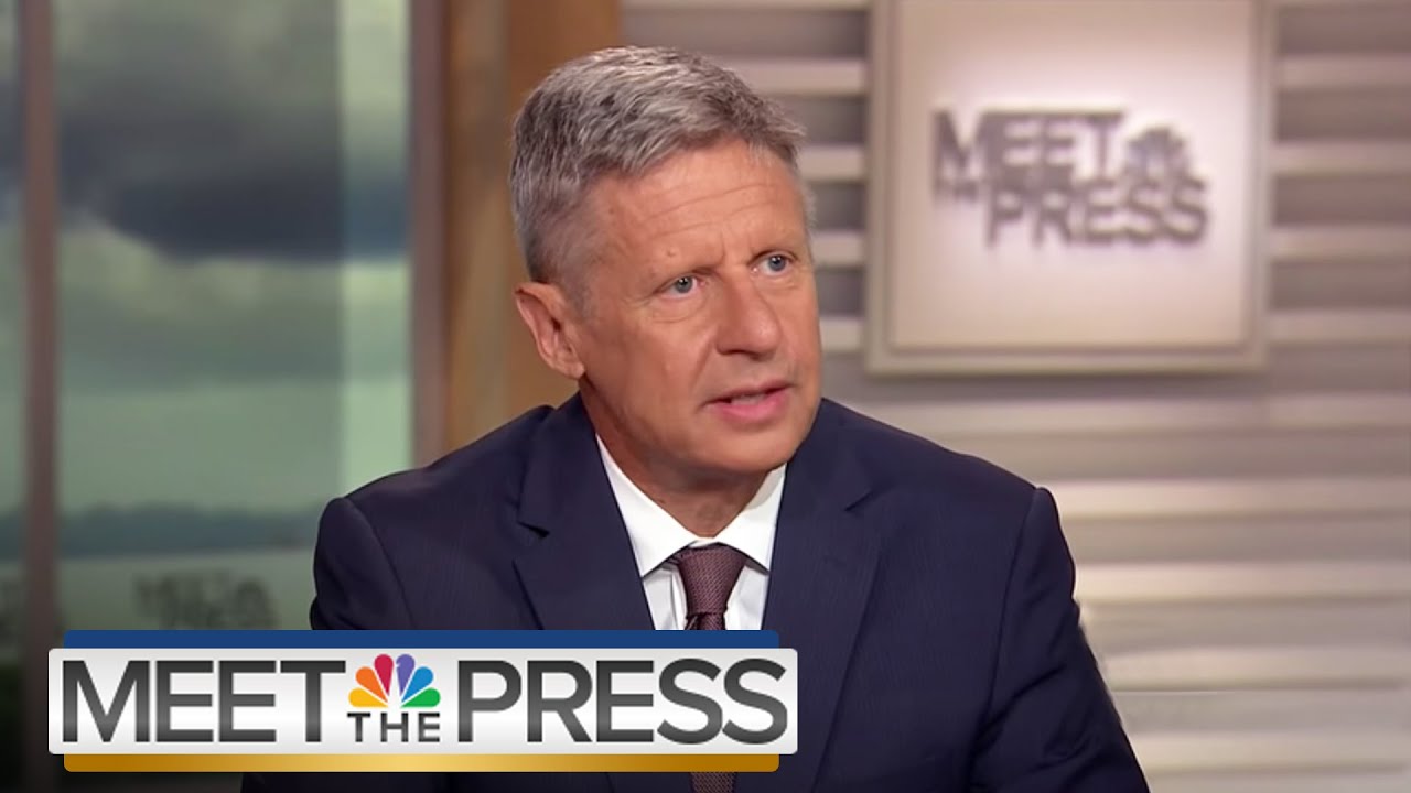 Gary Johnson On His Long Shot Third Party Candidacy (Full Interview) | Meet The Press | NBC News
