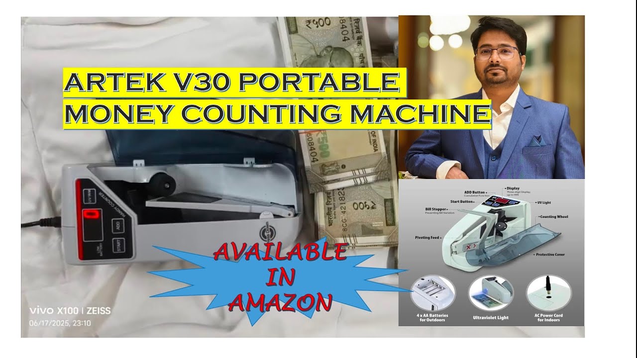 Cheap & best Portable Money Counting Machine|| Artek V3