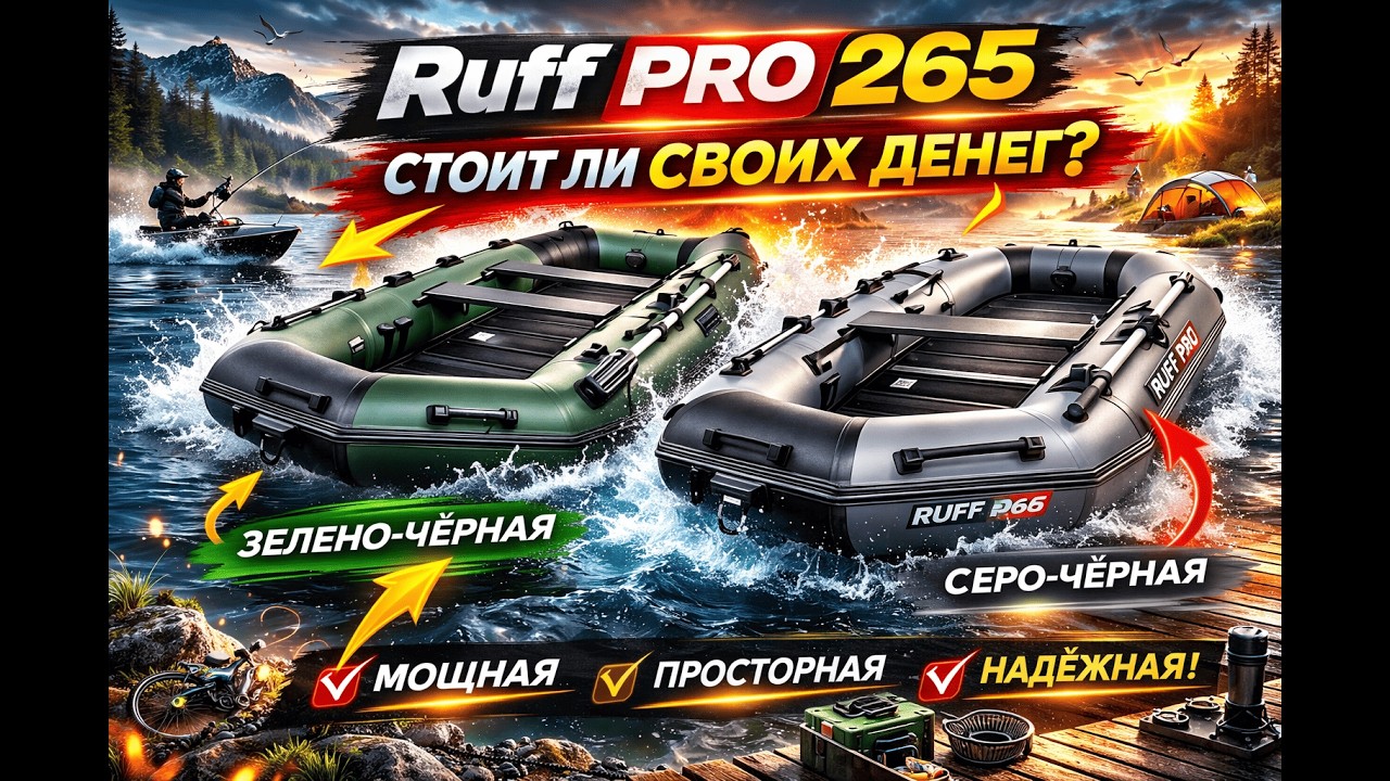 Лодка надувная Ruff PRO 265