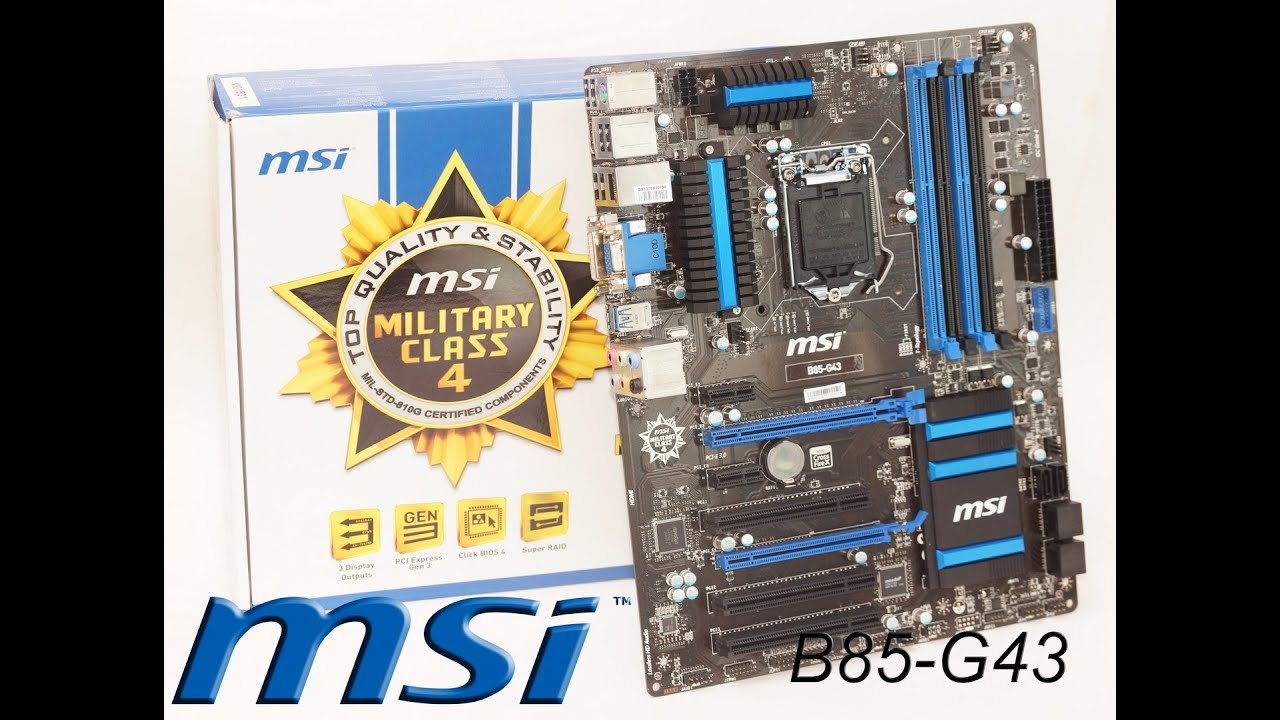 Обзор материнской платы MSI B85-G43, тестирование возможностей по разгону процессора Pentium G3258.