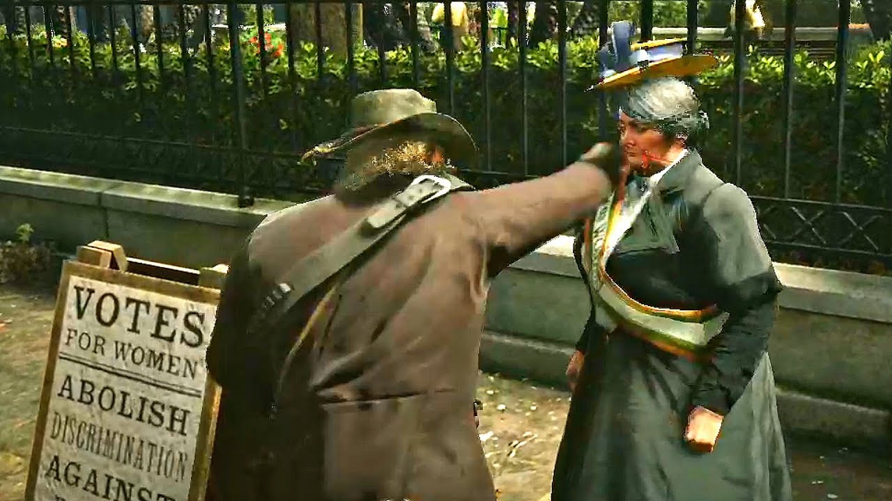 Red Dead Redemption 2 - Beating Up Annoying Feminist