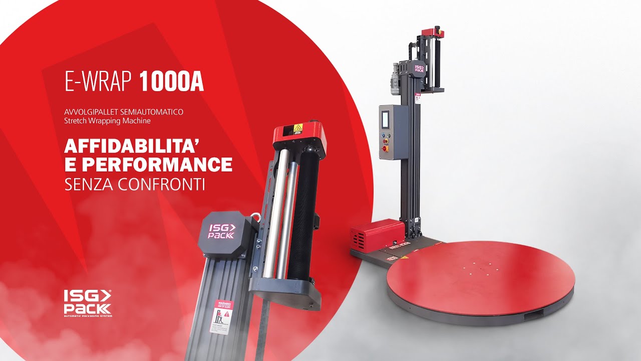 Avvolgipallet Economico E-Wrap 1000A | Soluzione semiautomatica per imballaggio di pallet