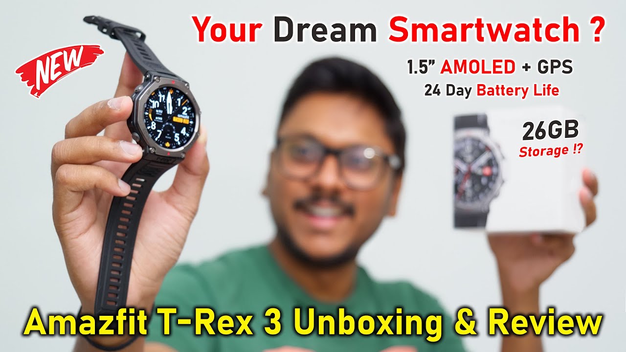 Your Dream Smartwatch.. !? 🤯Amazfit T-Rex 3 Military Grade Rugged Smartwatch Review🔥