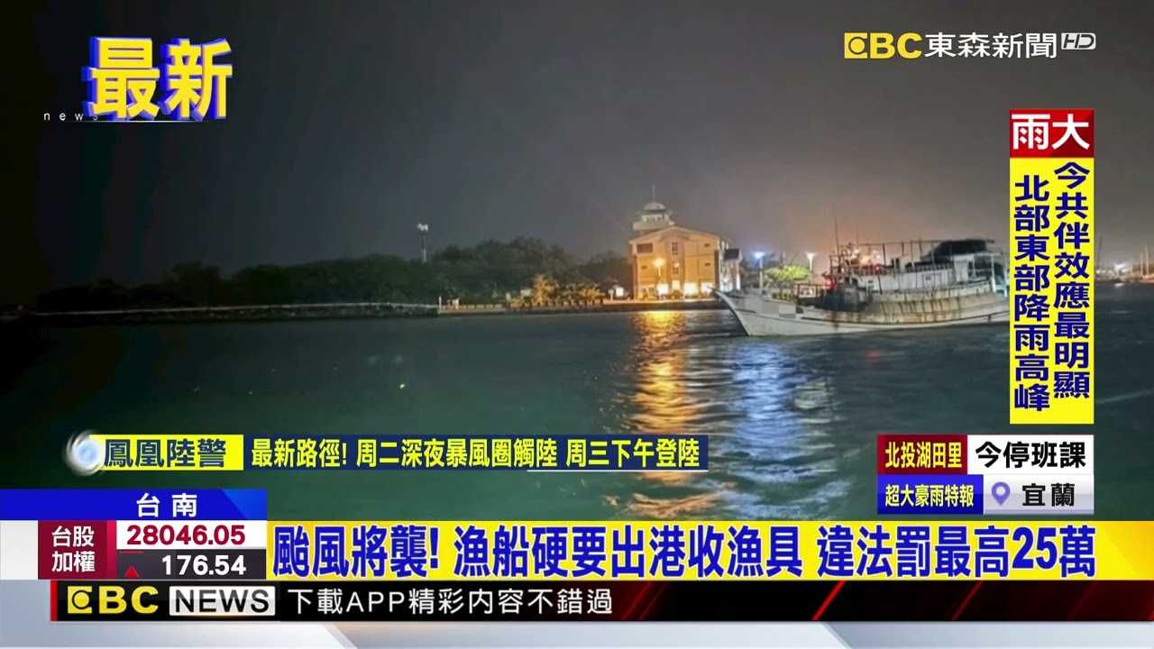 颱風將襲！ 漁船硬要出港收漁具 違法罰最高25萬@newsebc