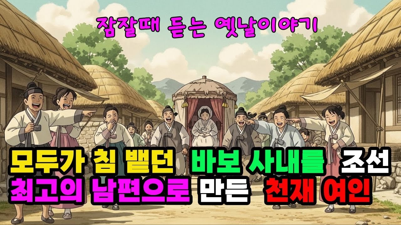 ⭐모두가 침 뱉던  바보 사내를 조선 최고의 남편으로 만든  천재여인[잠잘때듣는이야기]