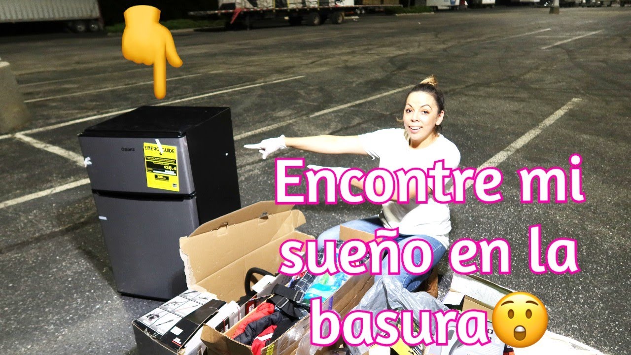 ENCONTRE MI SUEÑO EN LA BASURA-😱Refrigeradora😲Lo que tiran en USA🇺🇸