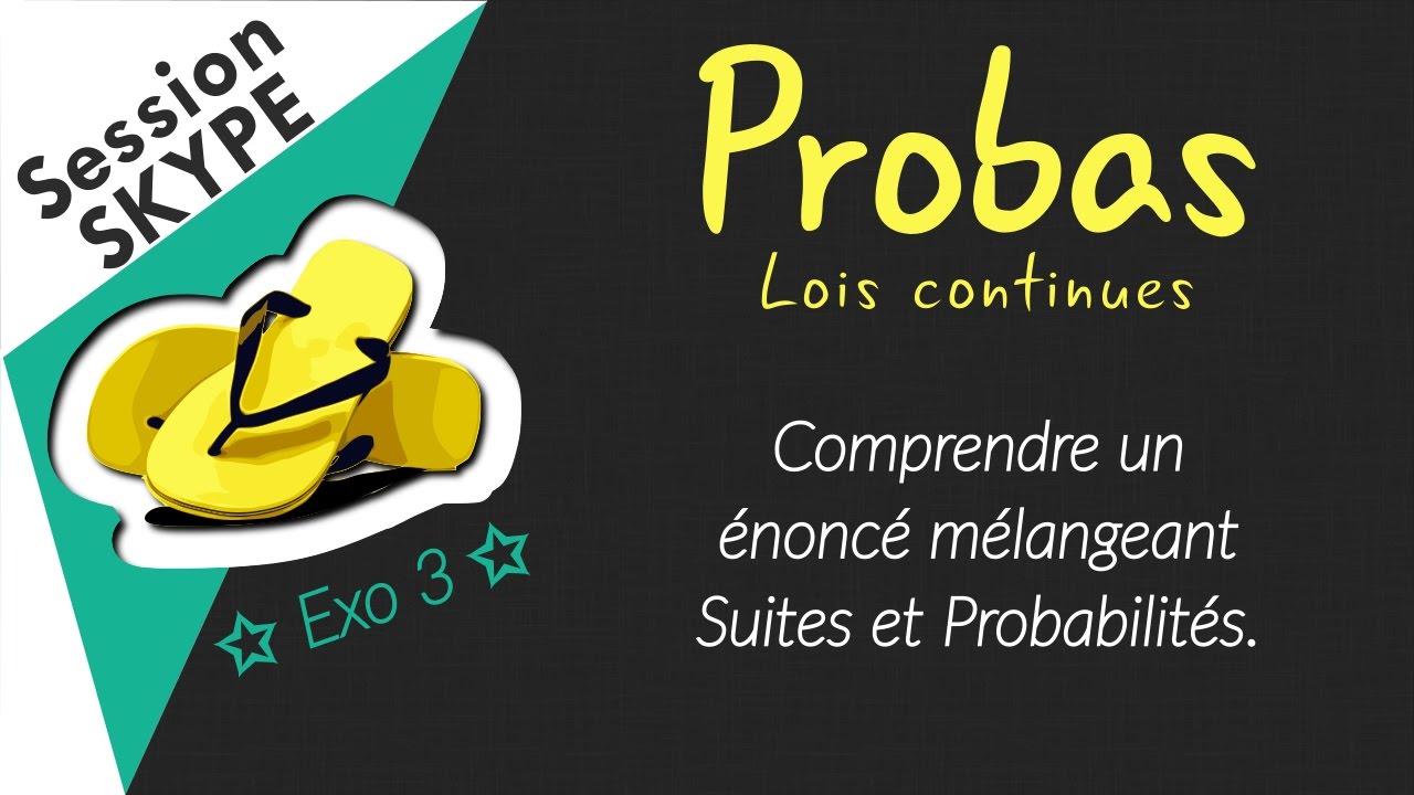 Comprendre un &eacute;nonc&eacute; m&eacute;langeant suites et probas.
