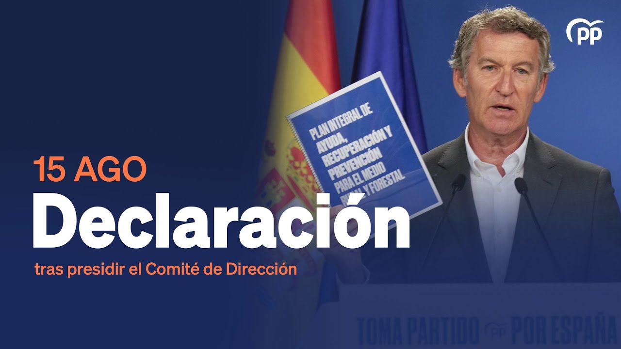 Feij&oacute;o hace una declaraci&oacute;n tras presidir el Comit&eacute; de Direcci&oacute;n
