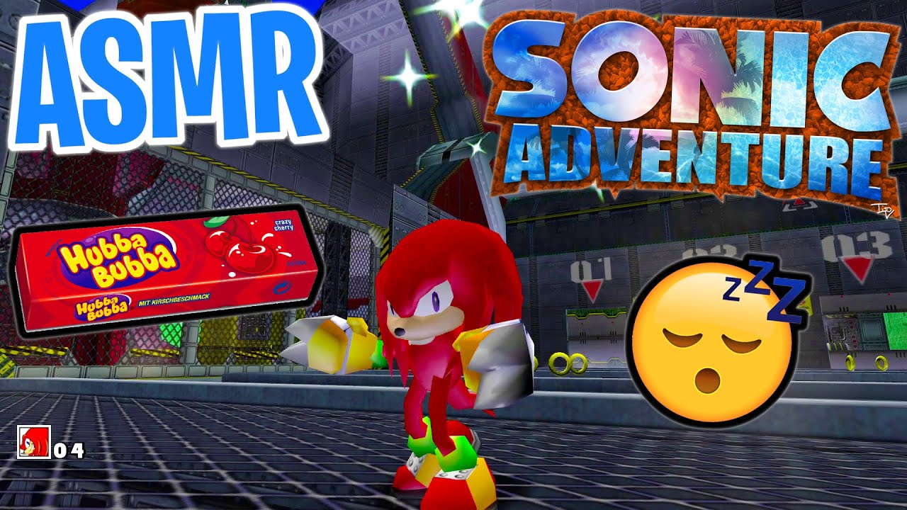 ASMR Gaming 😴 Sonic Adventure Relaxing Gum Chewing 🎮🎧 Controller Sounds + Whispering Dreamcast 💤