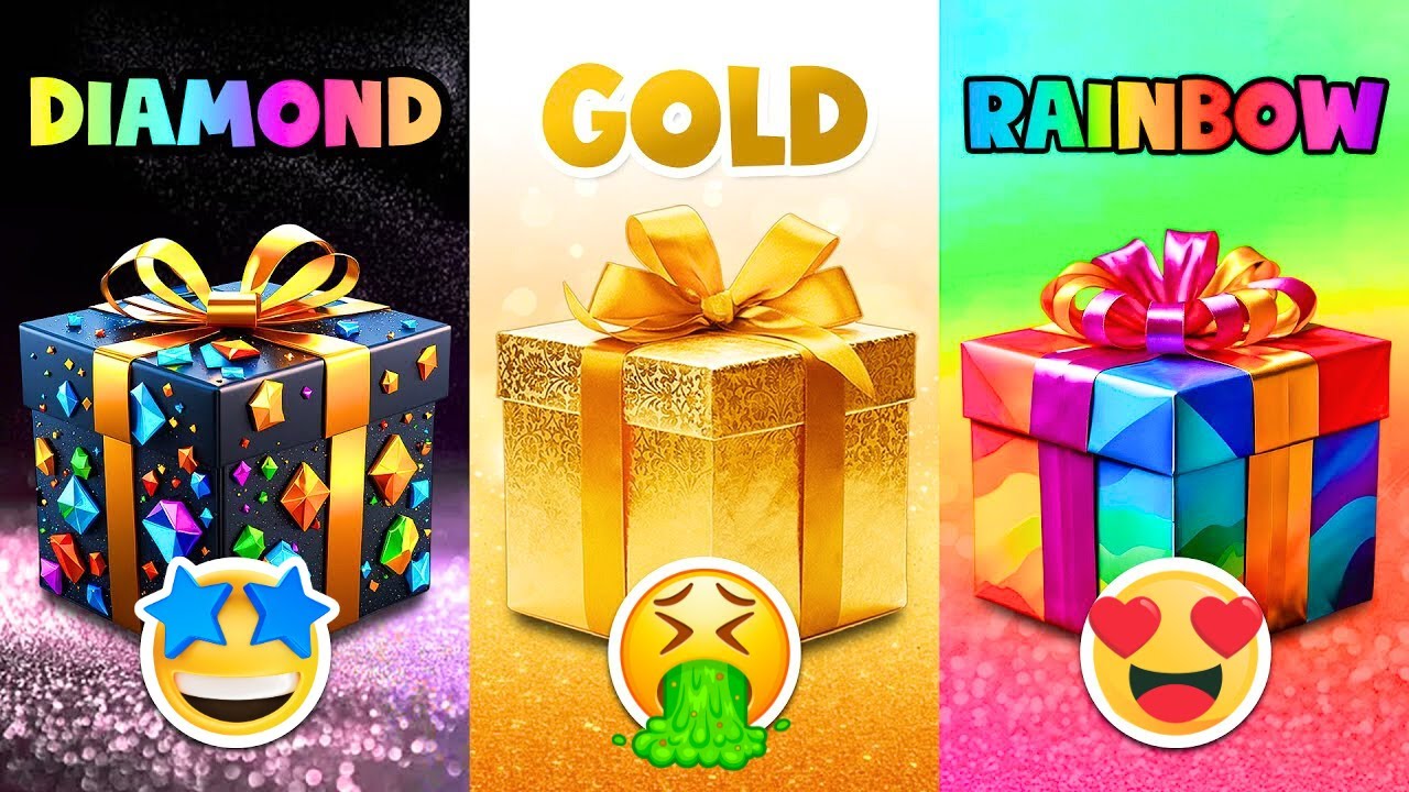 Choose Your Gift...! 🎁 Diamond, Gold or Rainbow 💎⭐️🌈 How Lucky Are You? 😱 Mouse Quiz
