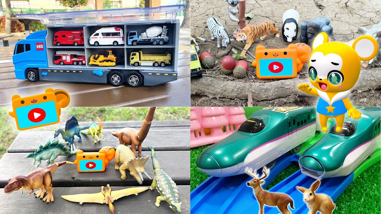 【おもちゃ】タブリスを探そう メドレー！トミカ★はたらくくるま・消防車・救急車・パトカー★乗り物 いっぱい 子供向け知育動画★赤ちゃん喜ぶアニメ,Tomica Cars