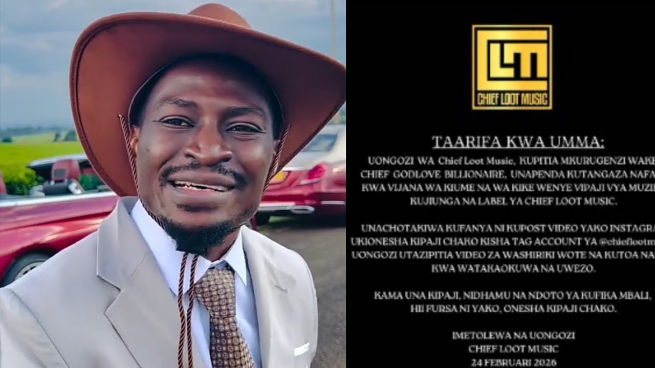 CHIEF GODLOVE ACHARUKA KISA PIPIJOJO SITAKI UJINGA 