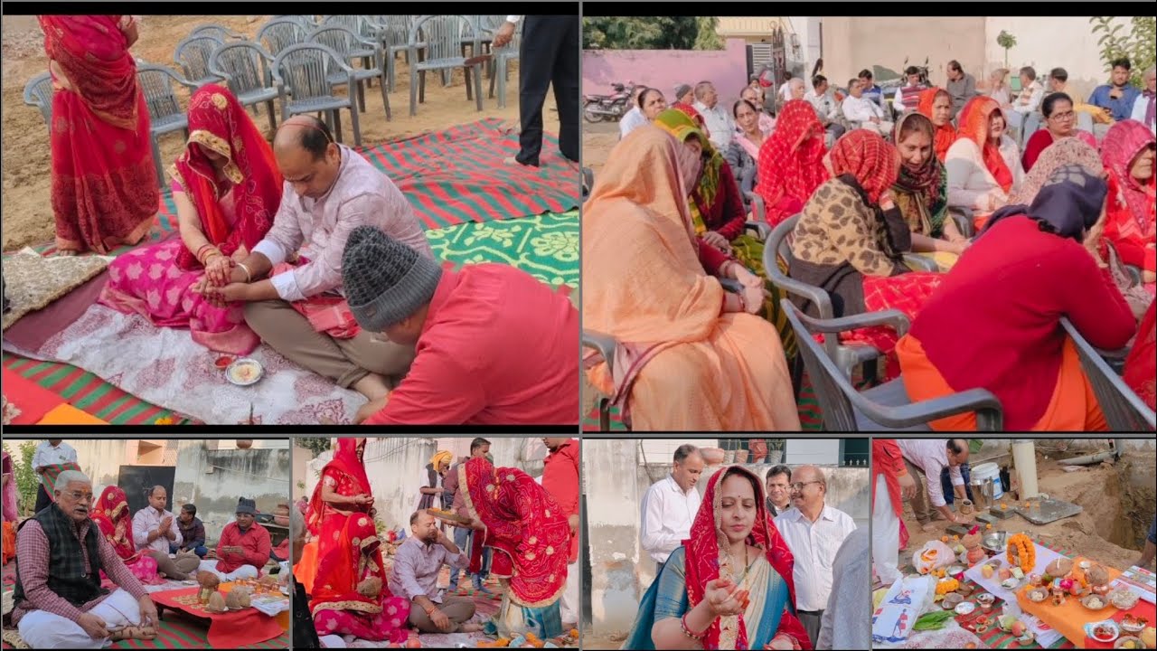 नए घर कि नींव के लिए किया भूमि पूजन 🏠